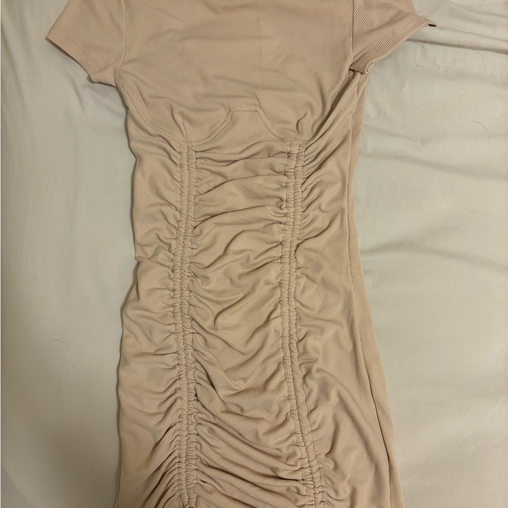 Princess Polly Ruched Light Pink Mini Dress